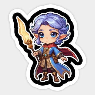 Mage Fantasy Illustration Sticker